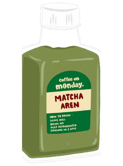 Botol Matcha Aren Coffee On Monday