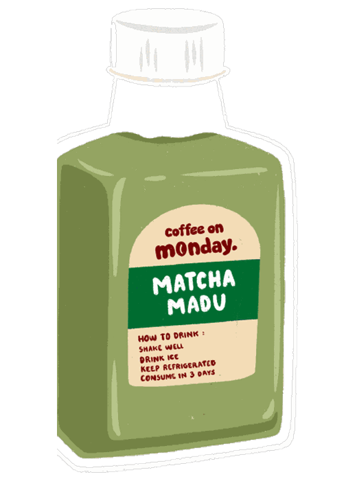 Botol Matcha Madu Coffee On Monday